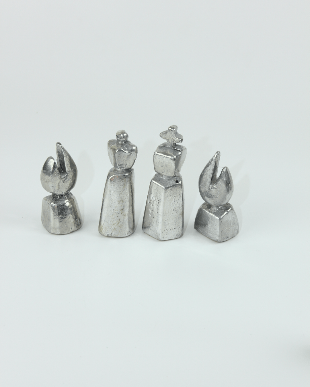 70's Brutalist Chess Set — alternate view