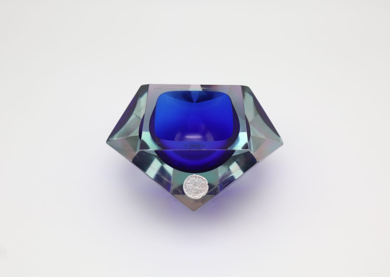 Mid-Century Faceted Murano Sommerso Glass Bowl by Flavio Poli for Seguso, 1960s by Forma Finds | The Oblist