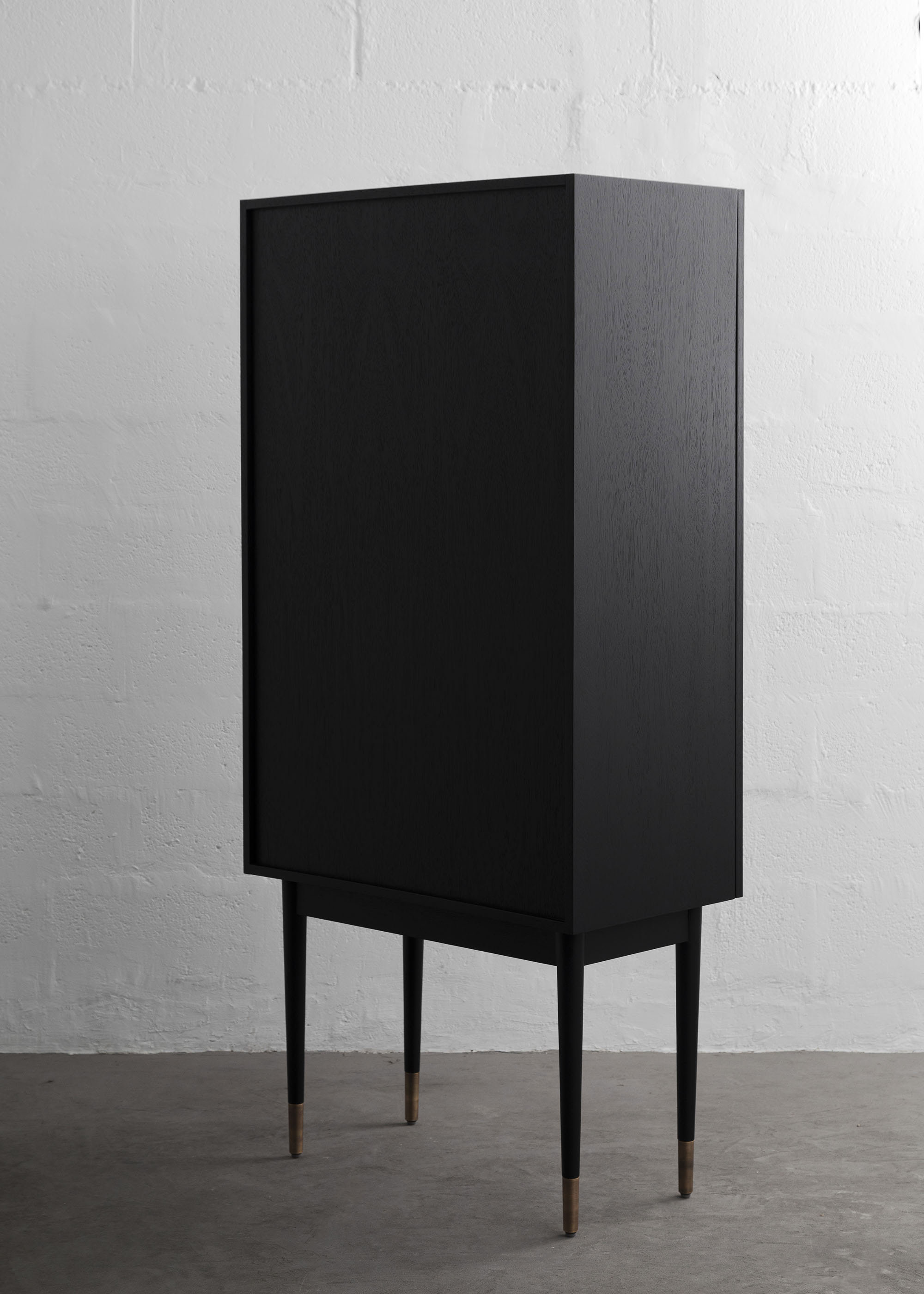 PERFIDIA_01 Bar Cabinet in Solid Wood and Casted Bronze Details — additional view