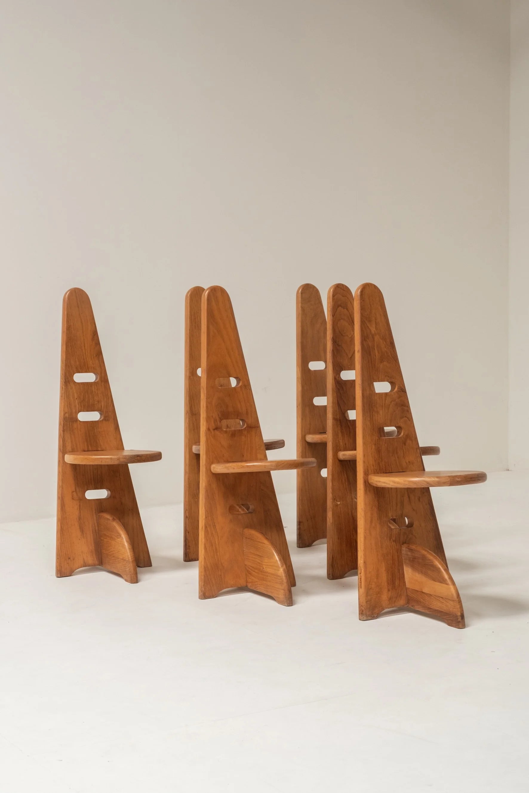 Set of Six Chairs in the Style of Gijs Boelaars — lifestyle setting
