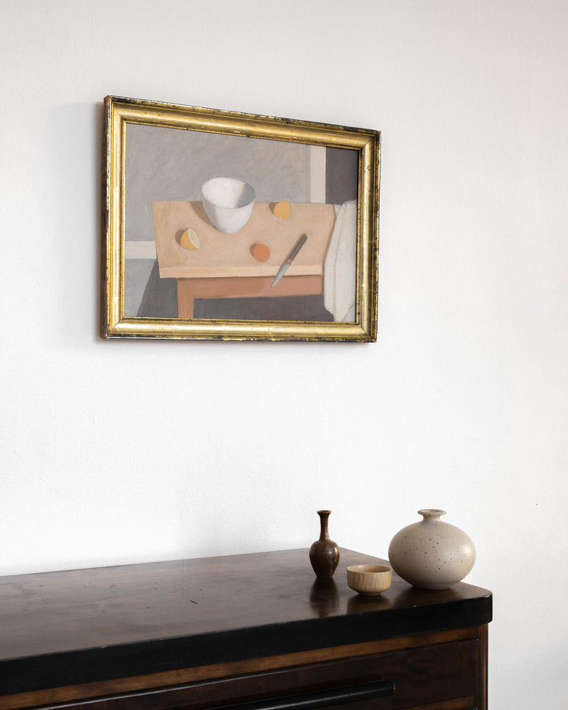 Modernist Still Life in Gilt Frame, c. 1950–60 — detail view