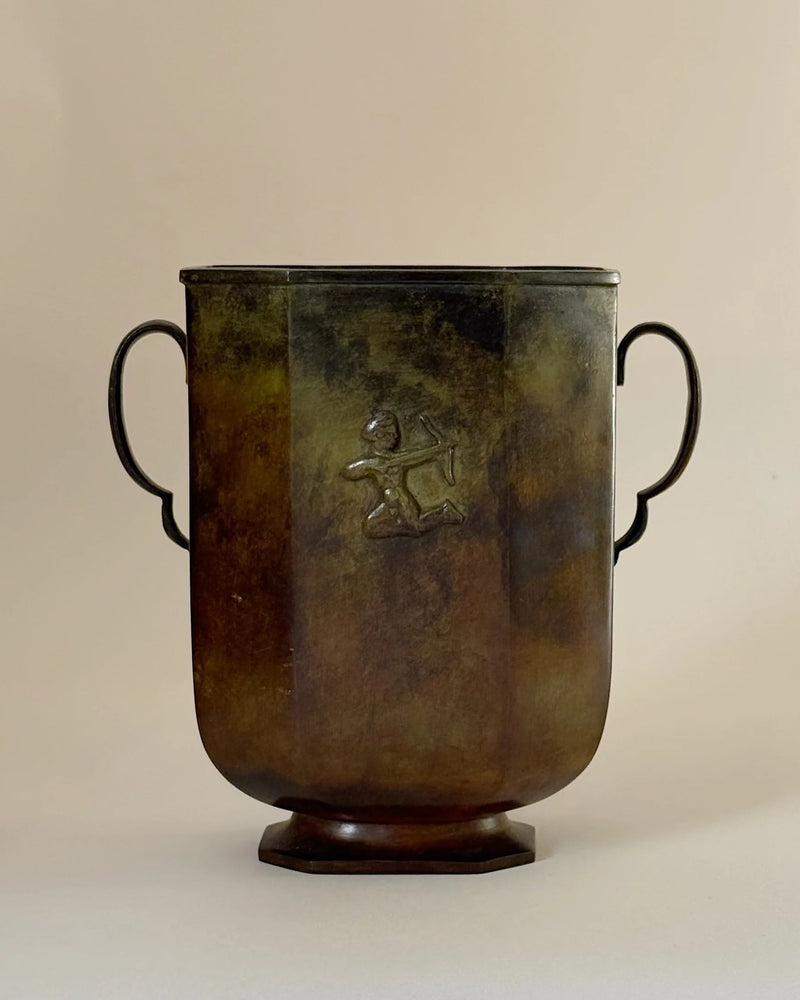 Art Deco Bronze Vase by GAB, Sweden, 1920s–30s | The Oblist — bronze material, vintage design