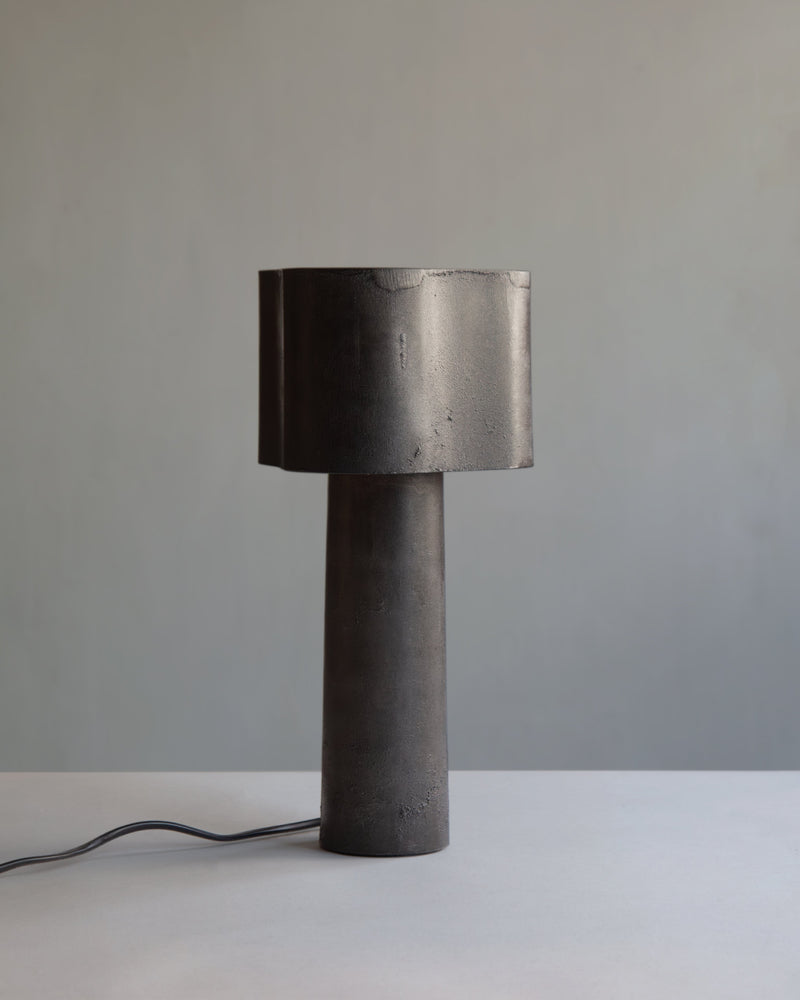 Coy Table Lamp - Blackened Aluminium by Stem | The Oblist