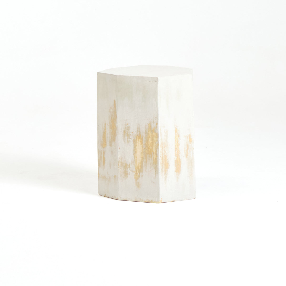 Ceramic Side Table (geometric) — detail view