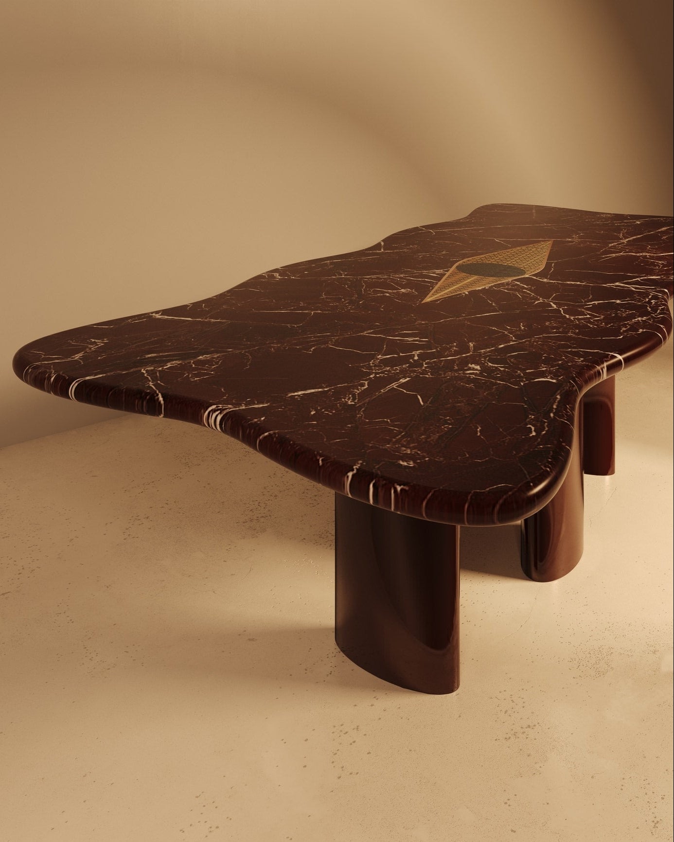Nazar Dining Table in Marble and Stone