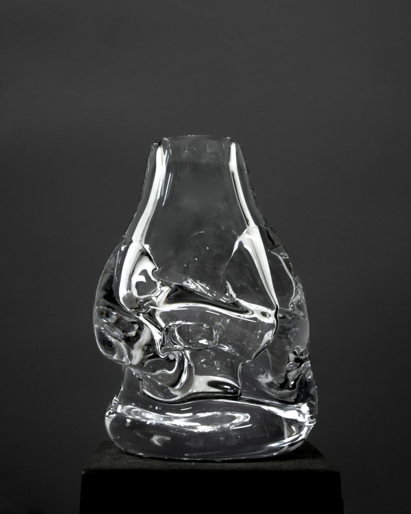 Hand-blown Glass Vase by Szkło Studio | The Oblist — clear glass, modern design
