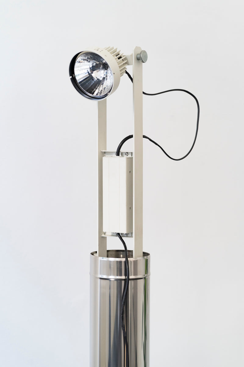 Minimalism Floor Lamp DN_S2507 in Chrome - Column Collection by SUPER95 | The Oblist — chrome finish, modern design