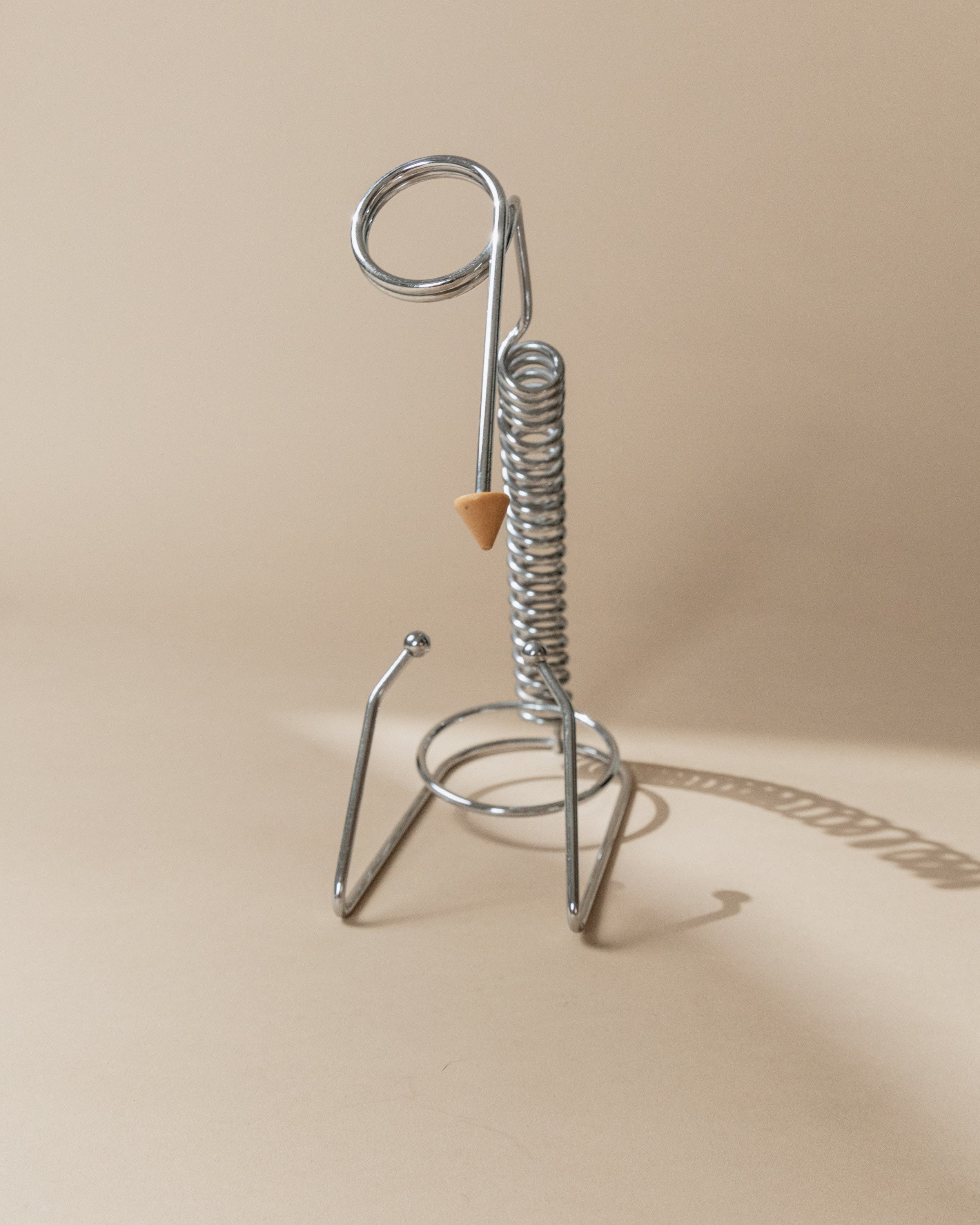 Porte-bouteille en acier inoxydable, Italie années 1980