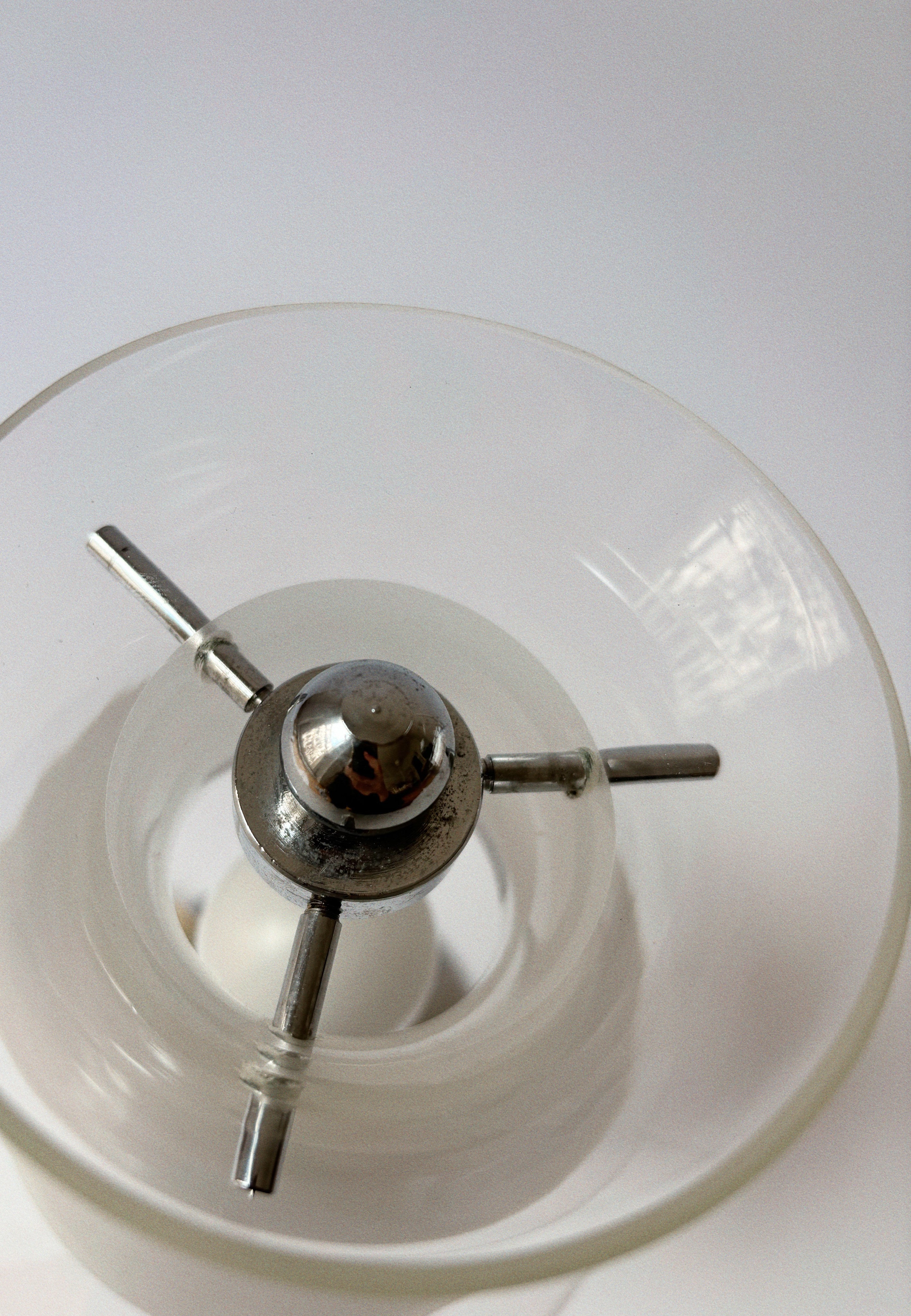 Chrome and Glass Lamp, Italy c. 1970’s — view 9