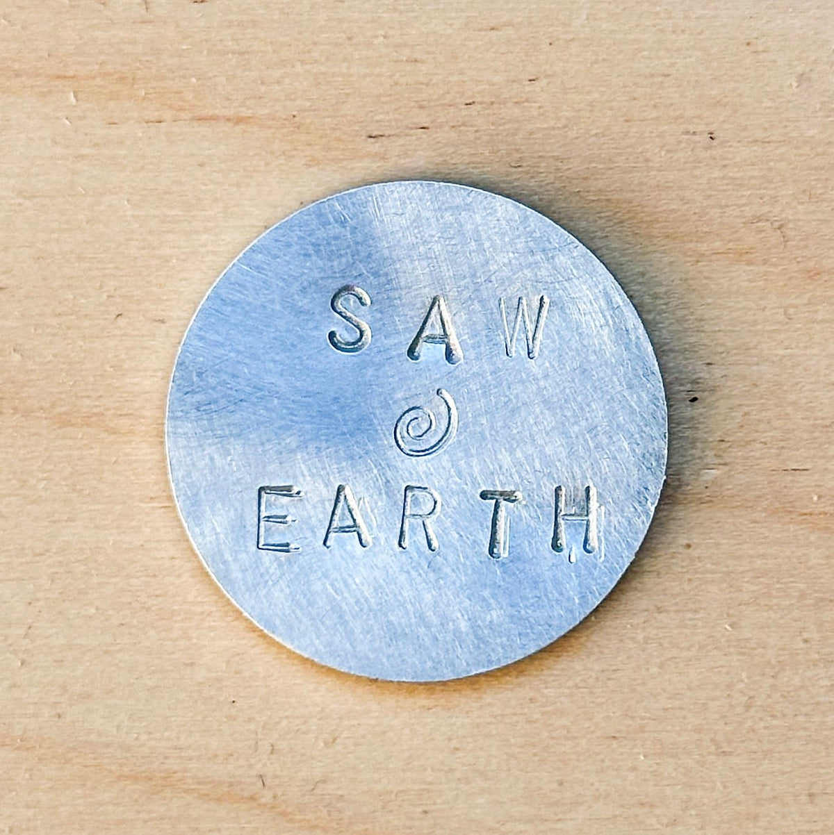 Handmade Triangle Pendant — close-up