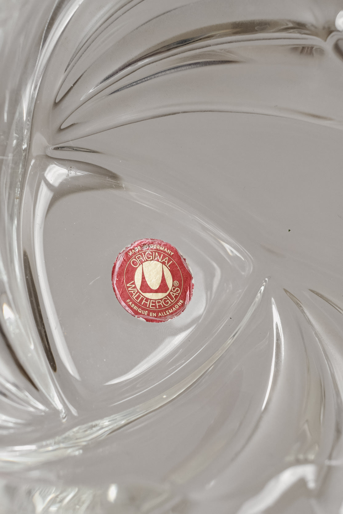 Vintage Glass Bowl by Walther Glas — close-up