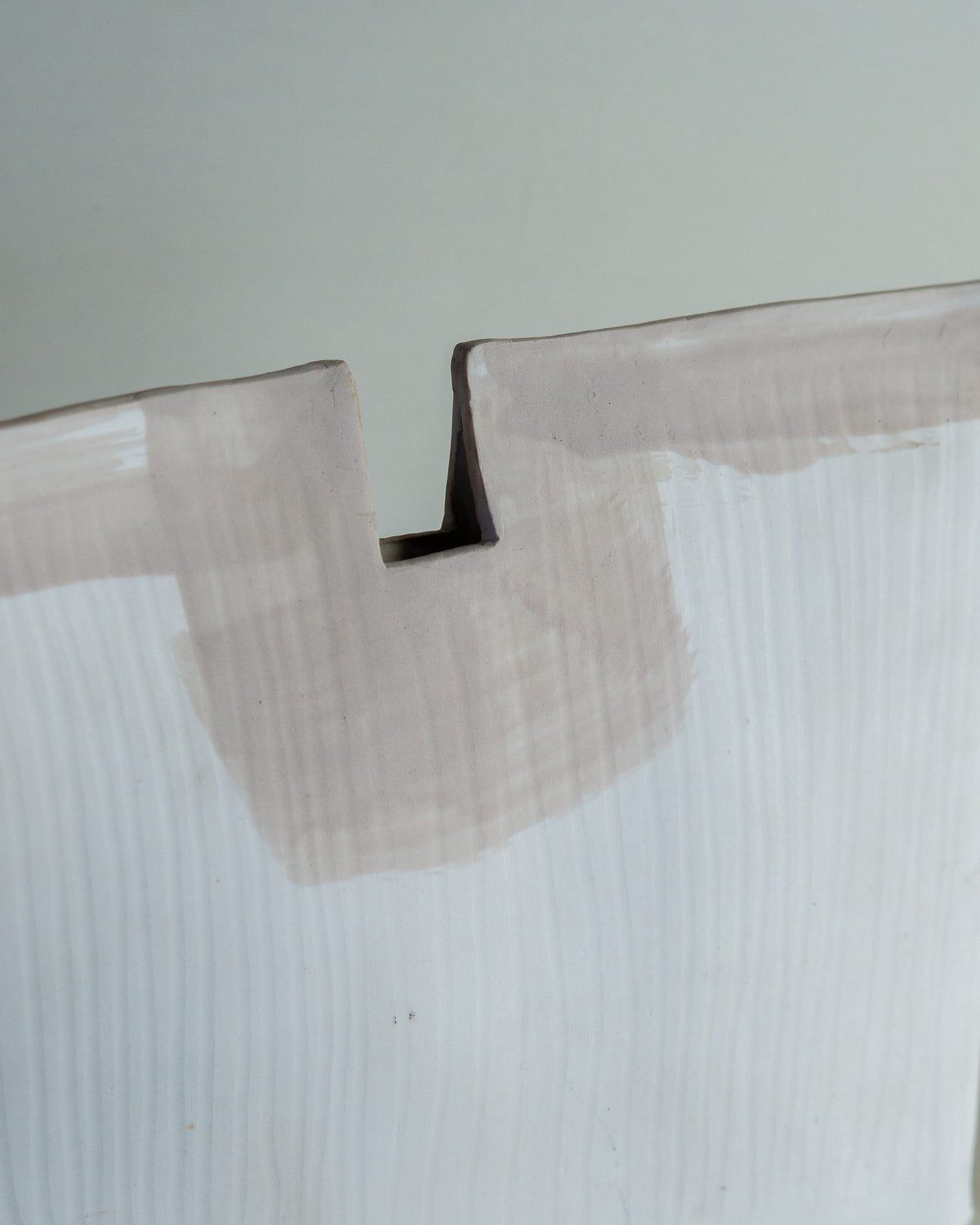 Huipil Vase in Porcelain — detail view