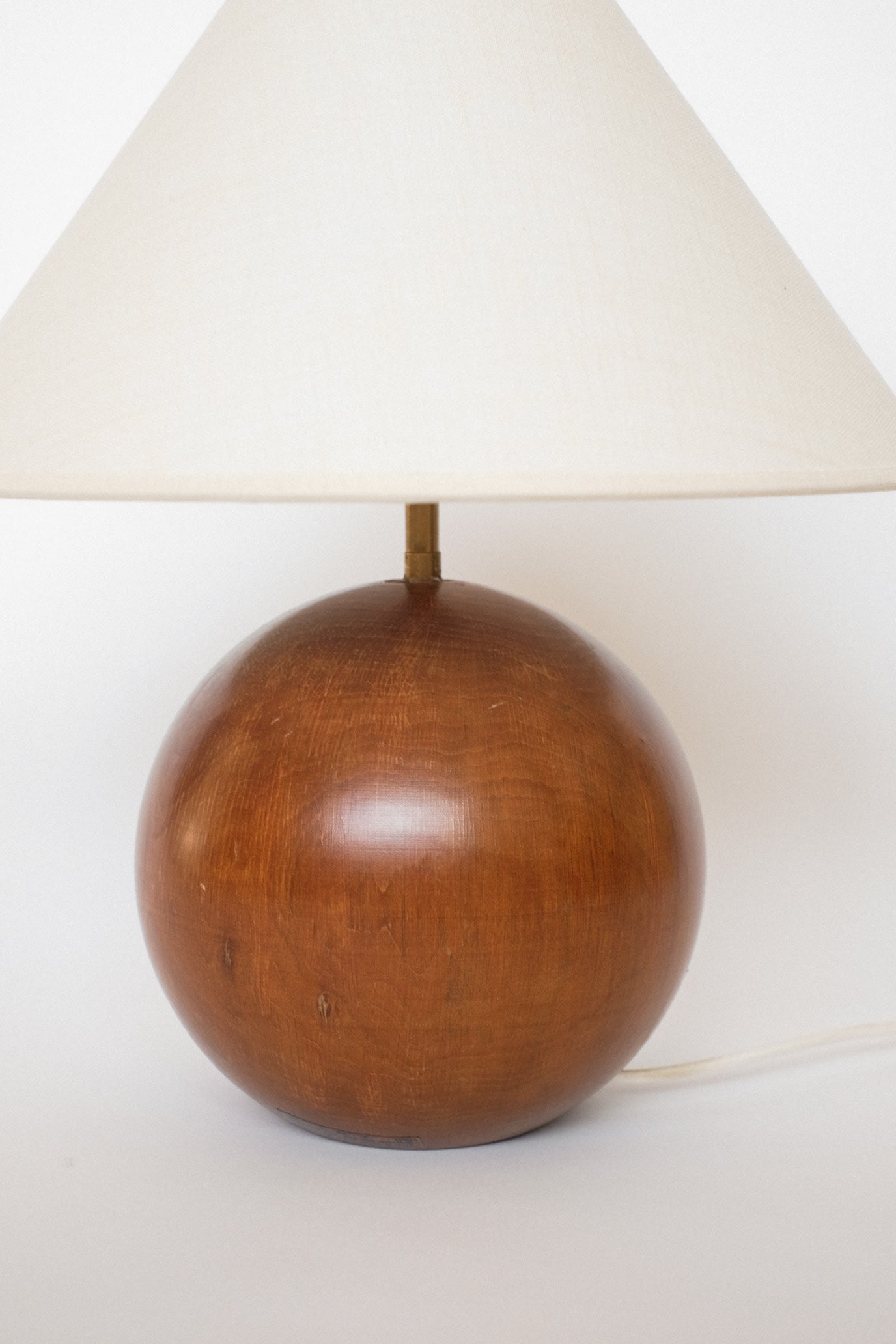 Wooden Sphere Table Lamp — view 9