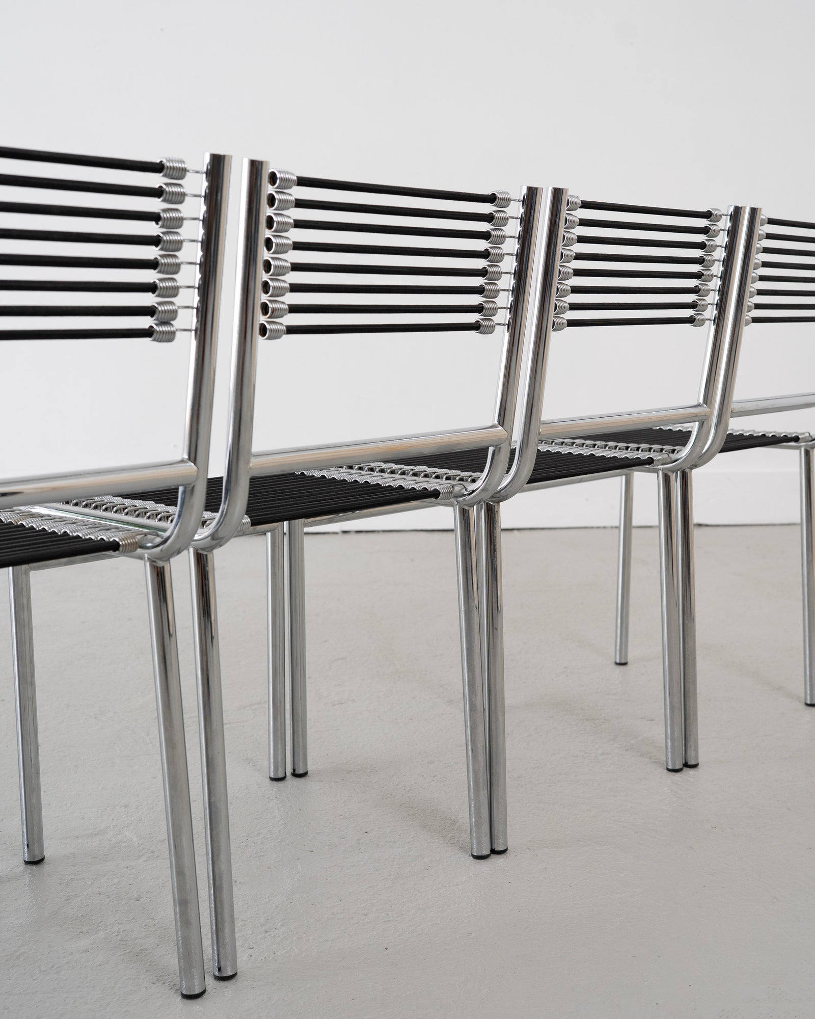 Four Sandows Chairs by René Herbst, c.1980 — in context
