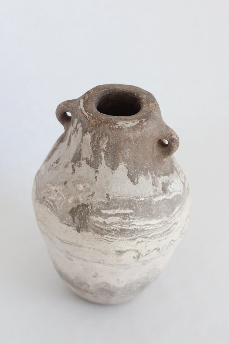Ceramic Vase Cos 06 — top view of handcrafted ceramic with earthy tones
