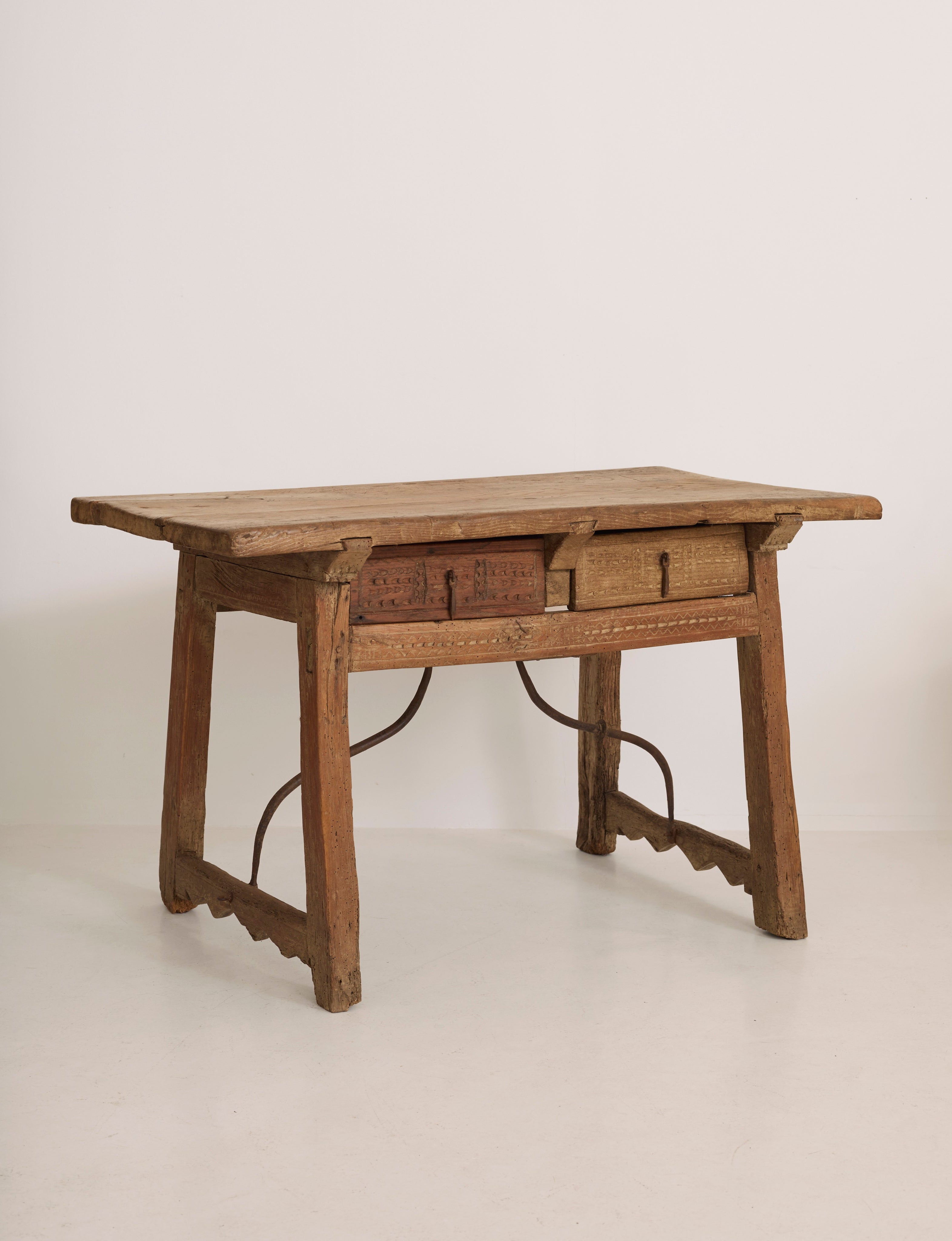 Spanish Folk Vernacular Table From The 17th Century by DIG IN JAPAN | The Oblist — handcrafted wood, rustic finish