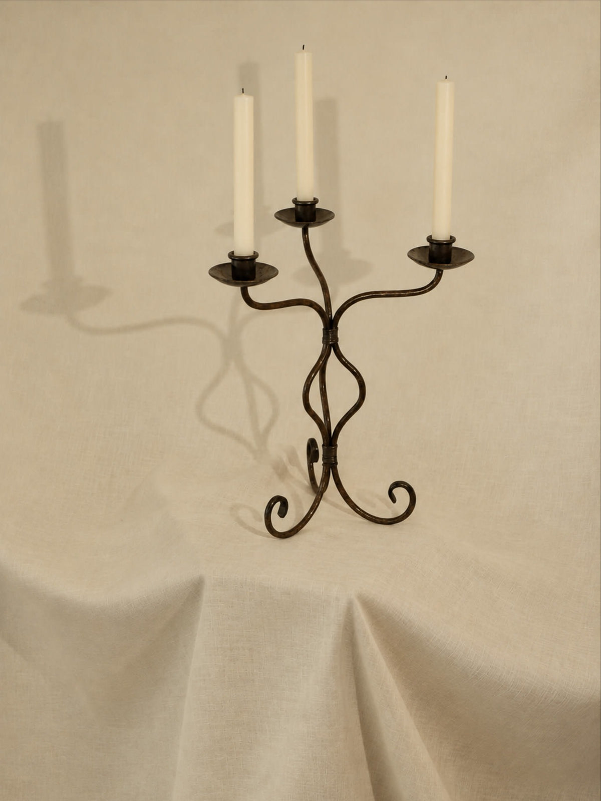 Vintage Candle Holders in Iron by Truffe Studio | The Oblist