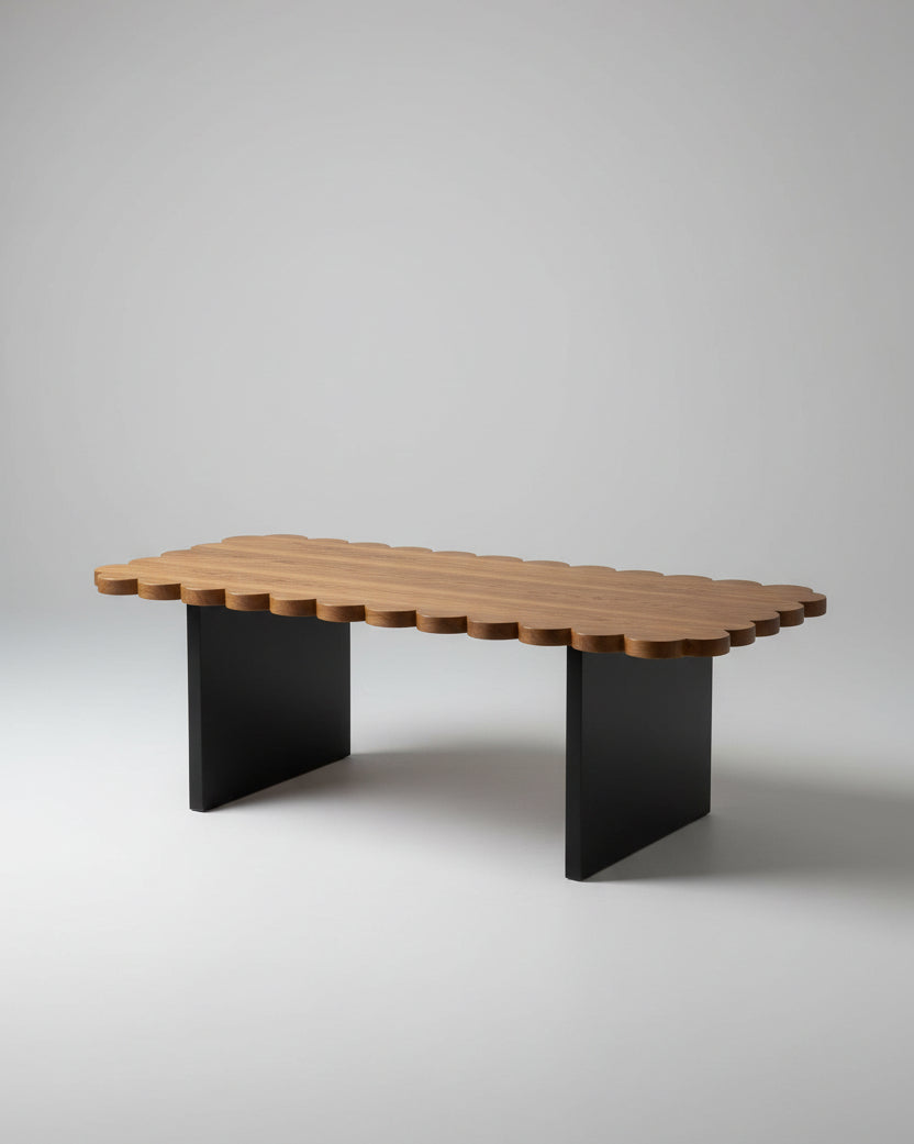 Biskut Coffee Table by Studio Kallang | The Oblist — wooden top, modern design