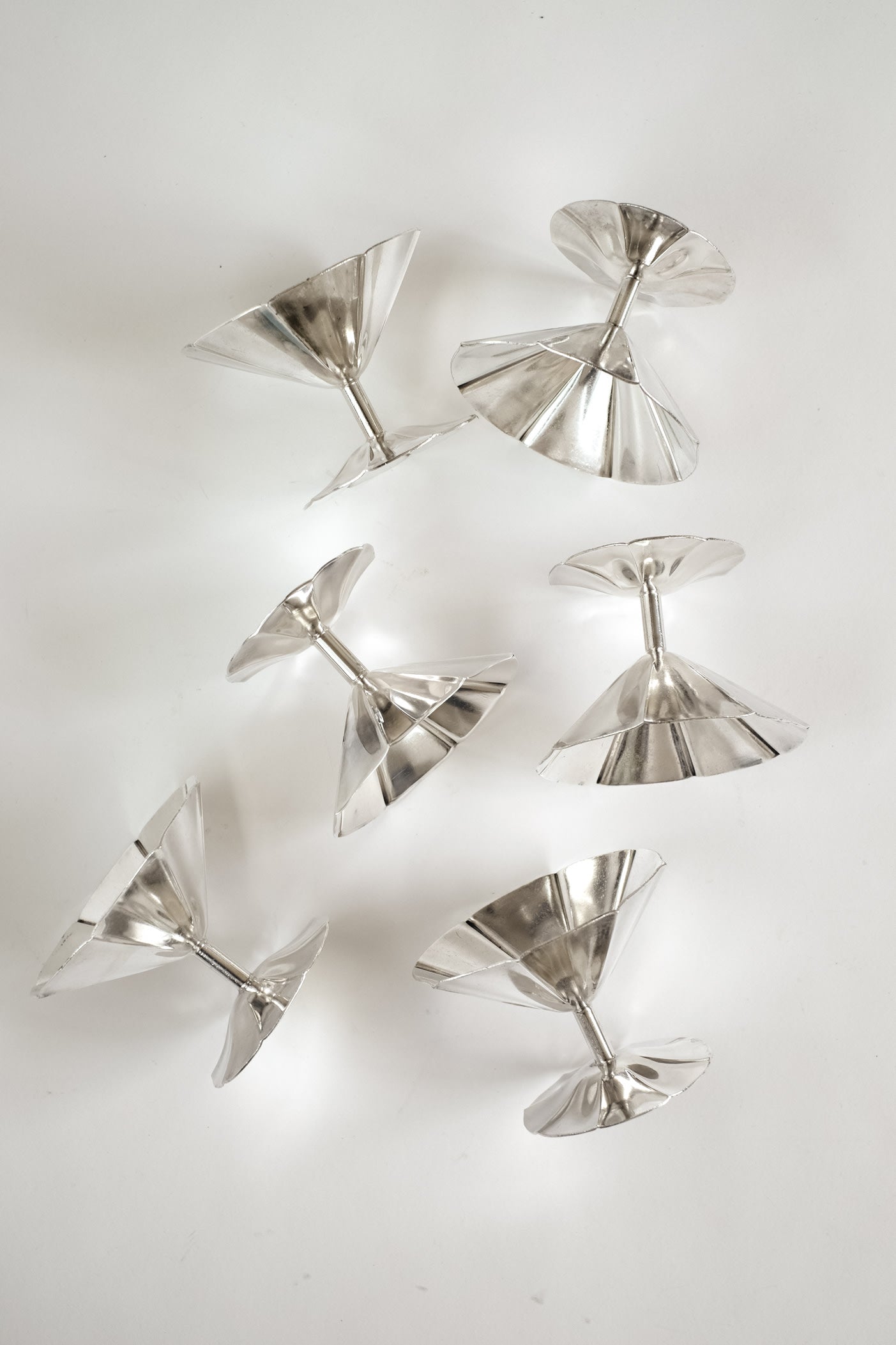 Mid-Century Sola Silver-Plated Ice Coupe Set  — lifestyle setting