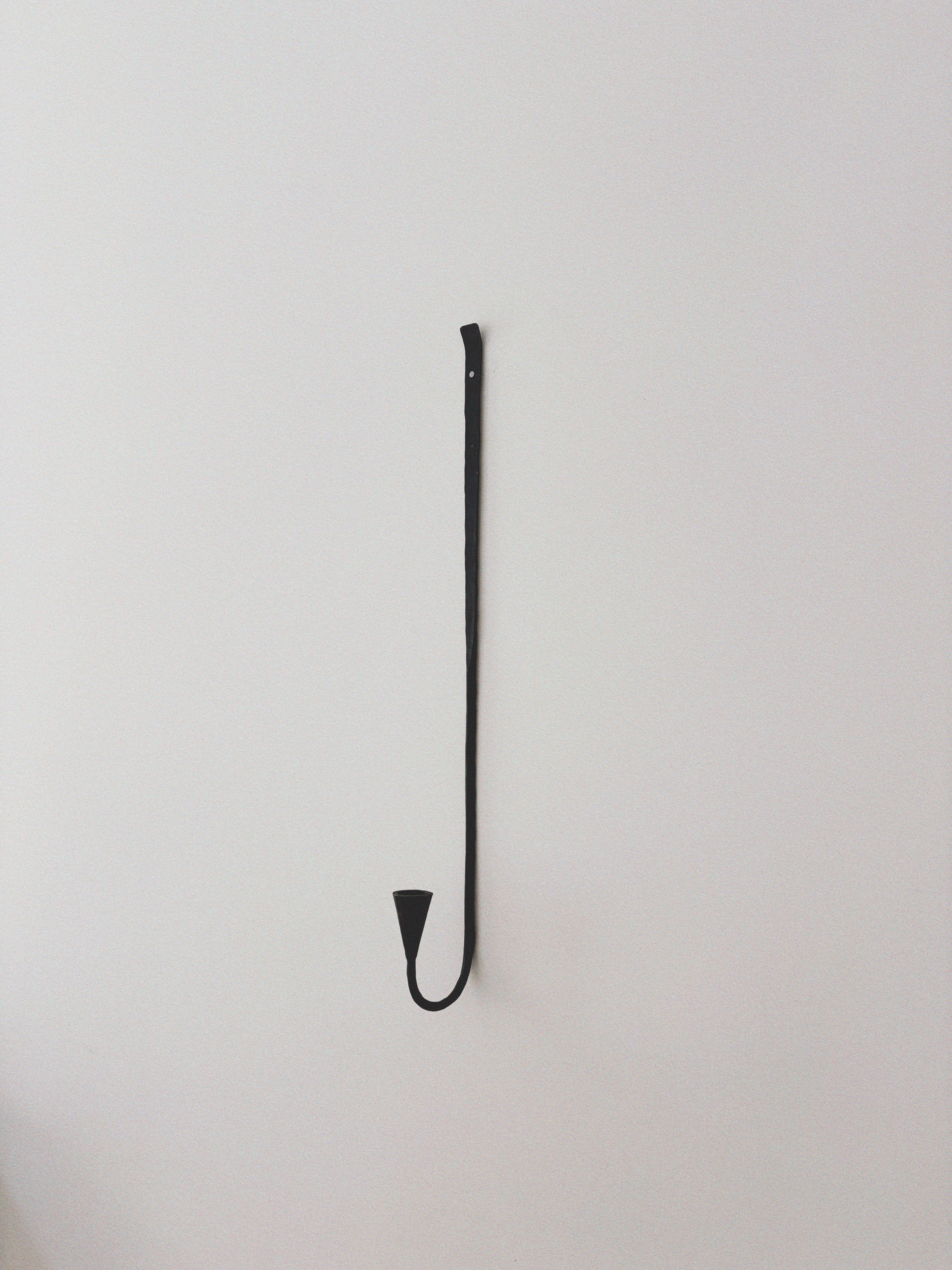 Ensemble de 3 grands bougeoirs muraux en fer forgé danois, vers la fin des années 1990