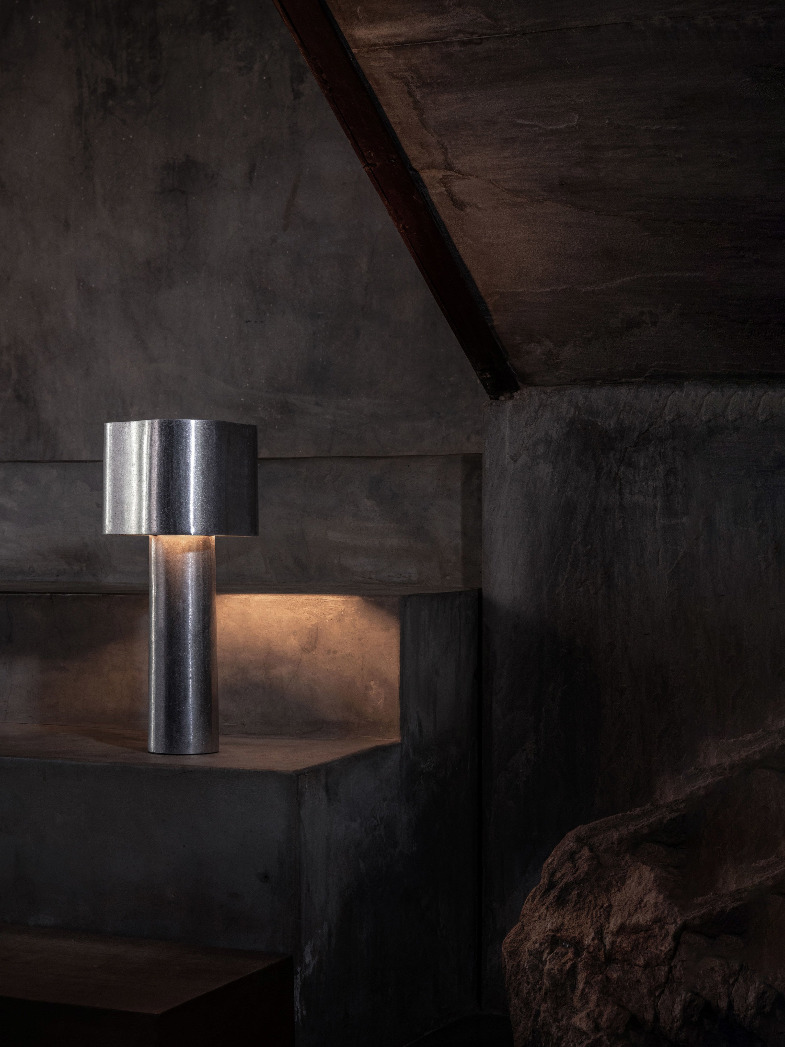 Coy Table Lamp - Aluminium — alternate view