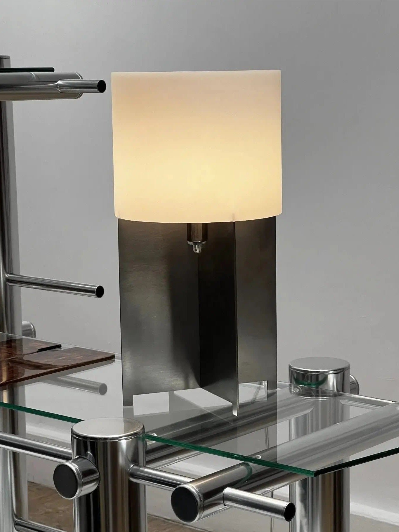 Lumix Table Lamp Stainless Steel by Pablo Sinan Design | The Oblist