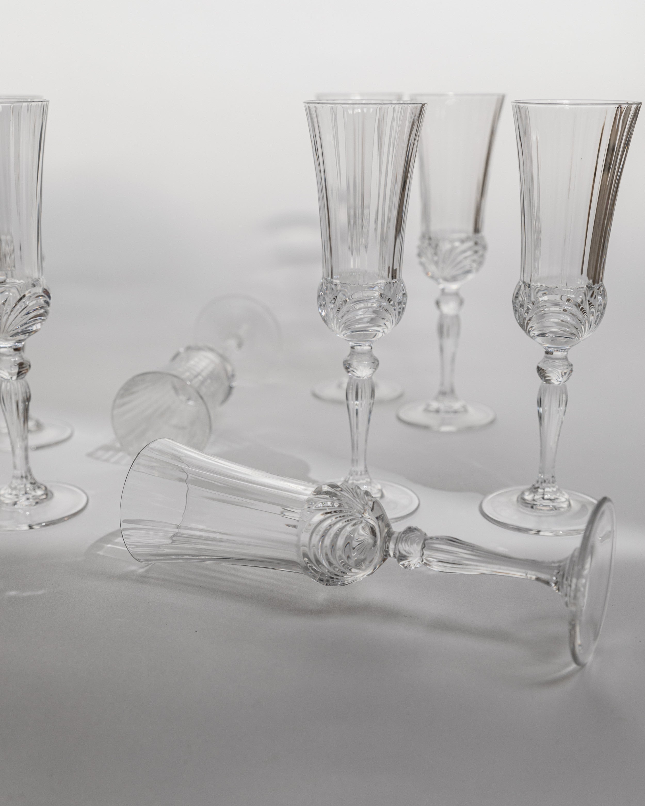 Verres à Champagne en Cristal - Ensemble de 8, 1980s