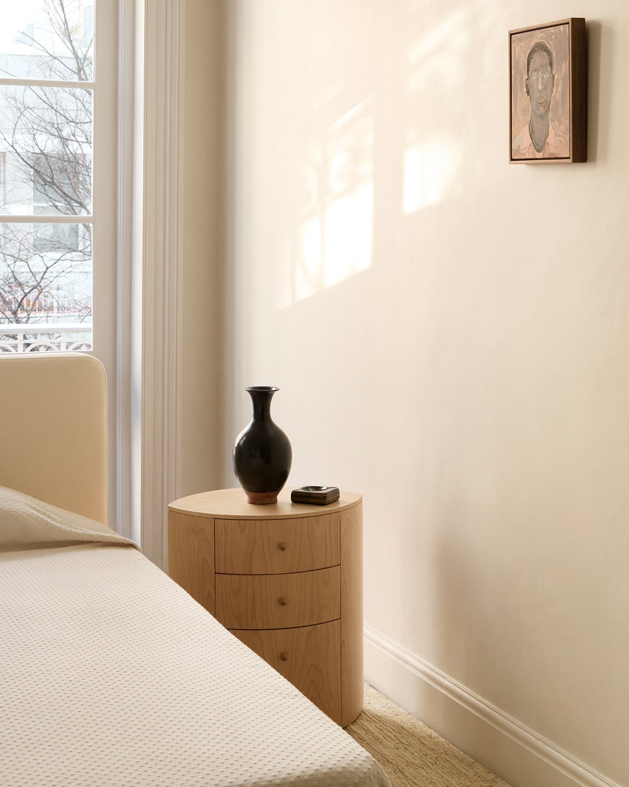 'Observer' Nightstand Natural Birch