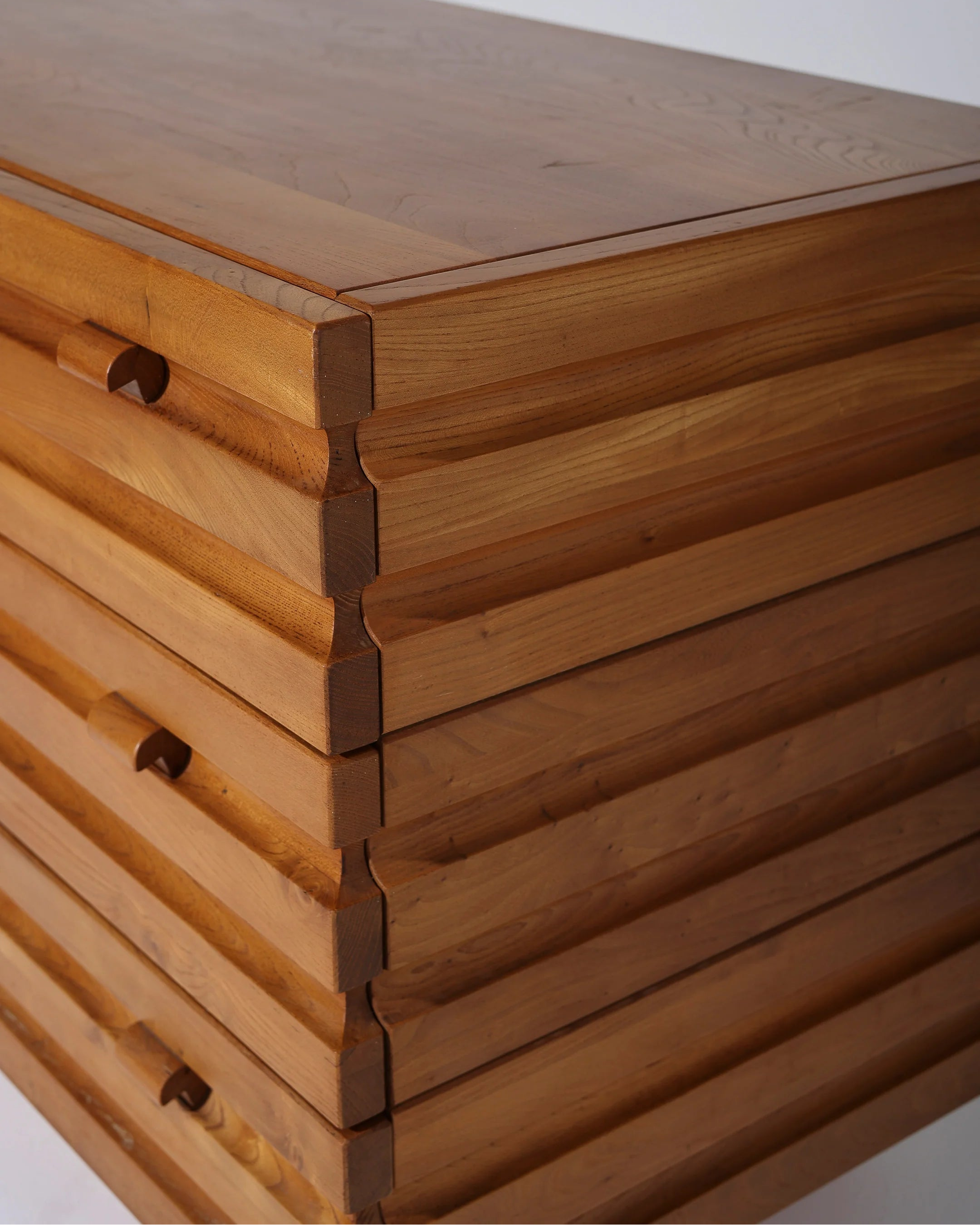 Maison Regain Cabinet in Elm Wood, 1970 France