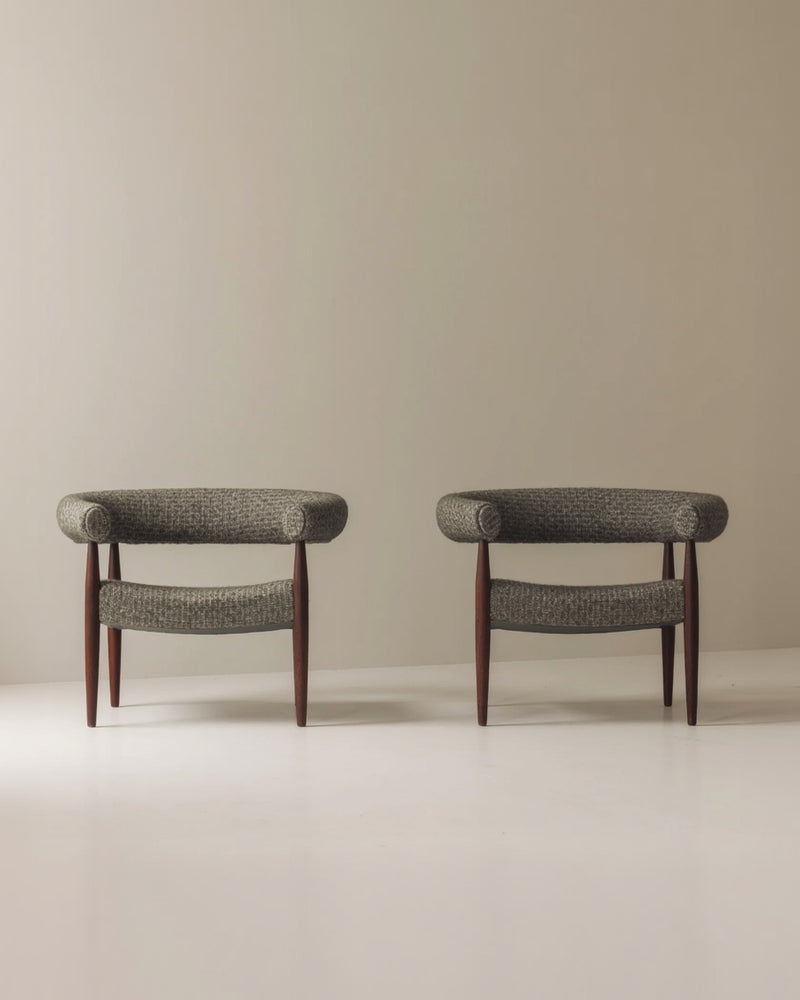 Very rare set of 'Ring Chairs' by Nanna and Jørgen Ditzel, Denmark 1958 by Modern Living | The Oblist