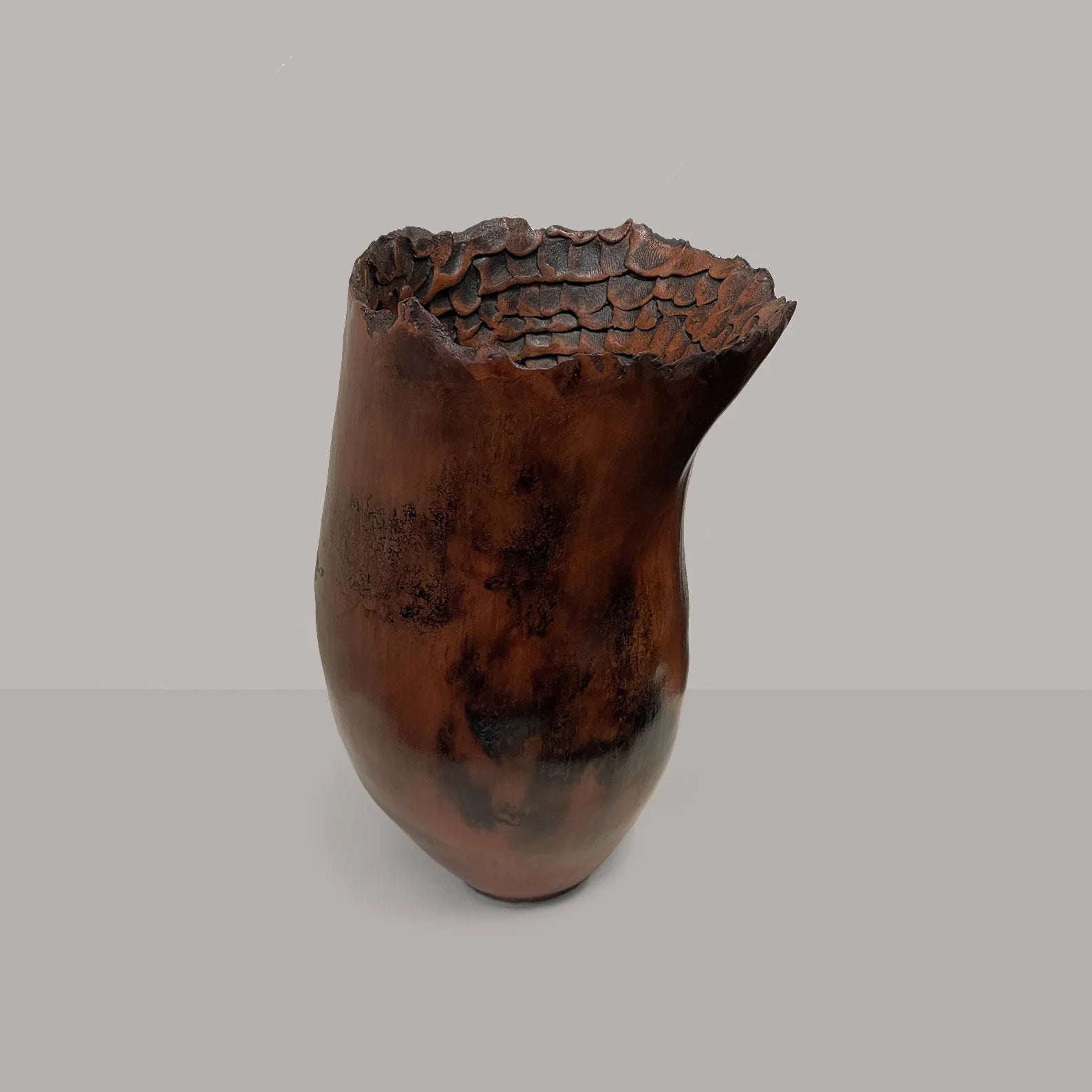 Pit fired vessel from Vintage Tribal Collection by Richard WM Hudson (2010) — lifestyle setting