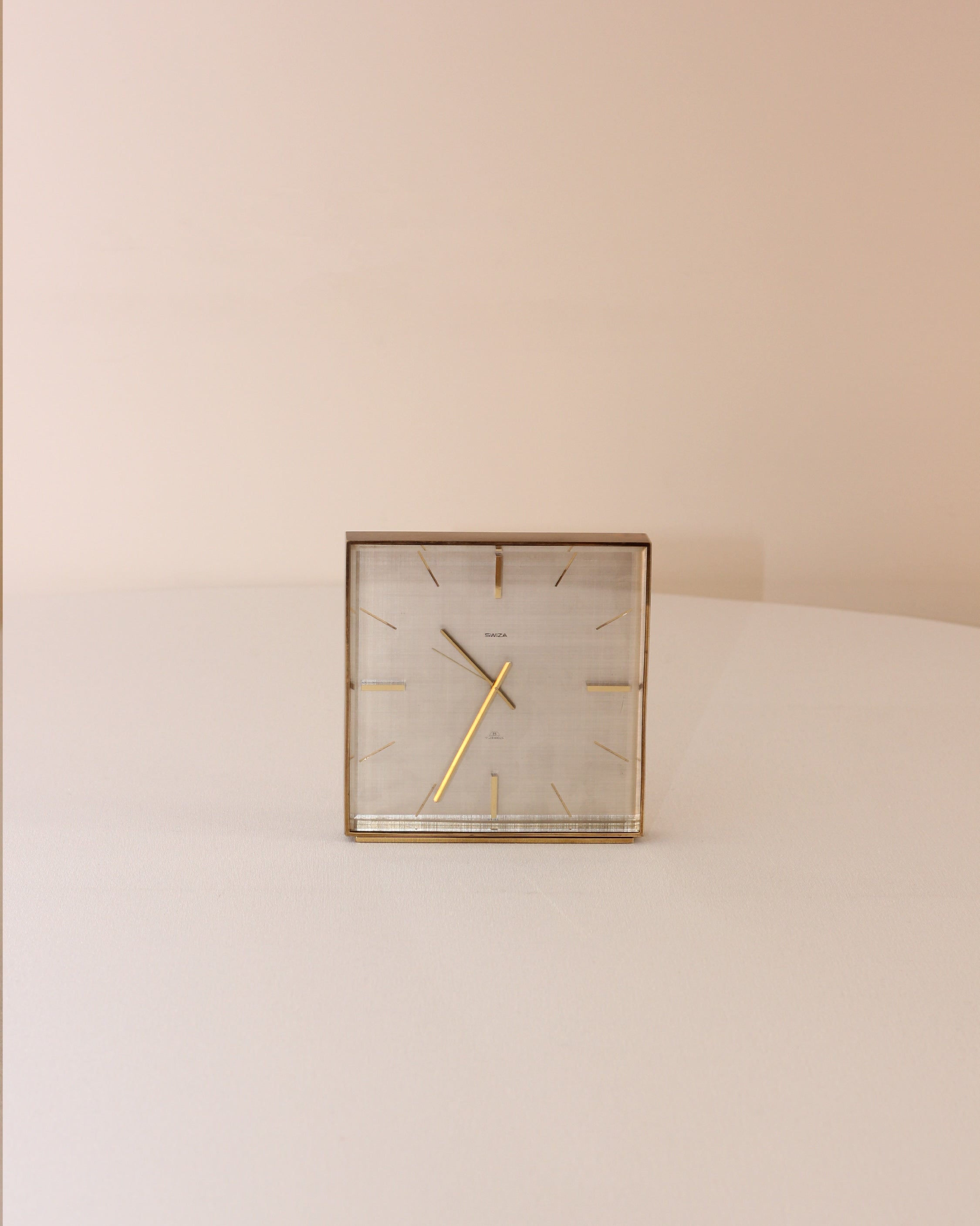 MCM Table Clock — side angle