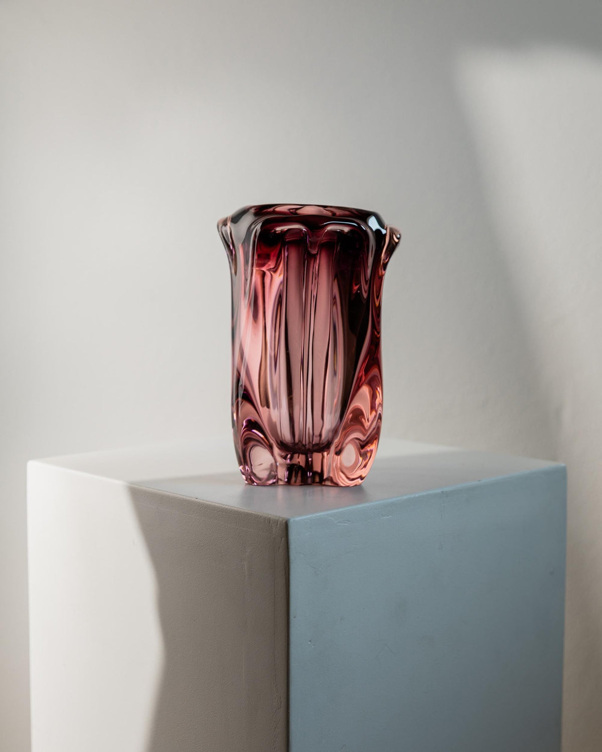 Vintage 1960s Murano Glass Vase by Bottega Jacobs