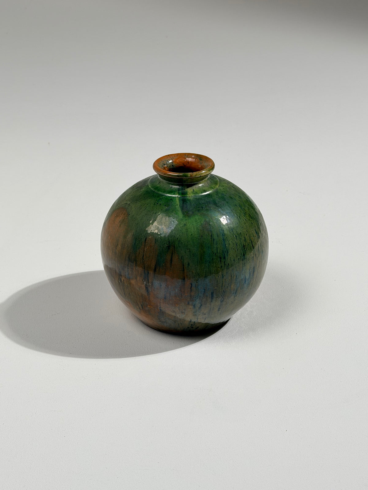 Ceramic vase by Auray, Art Deco, circa 1930. — lifestyle setting