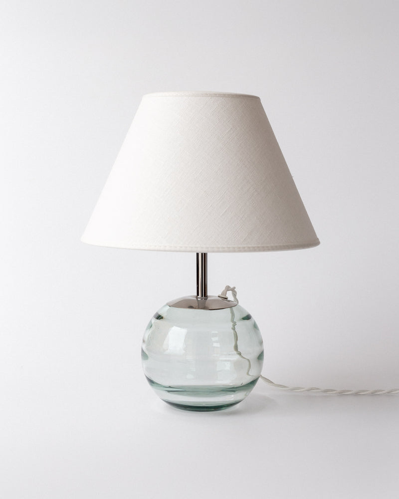 Modernist Glass Table Lamp, Sweden, 1940s by Spigel | The Oblist