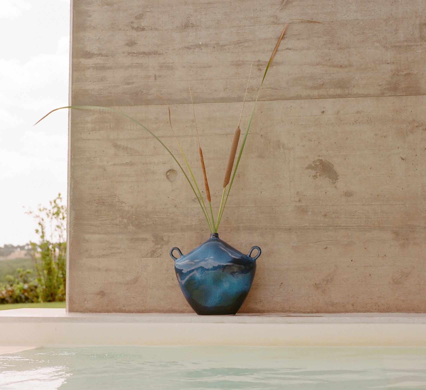 Maria Vessel - Midnight Blue by Project 213A | The Oblist — handcrafted ceramic, deep blue color