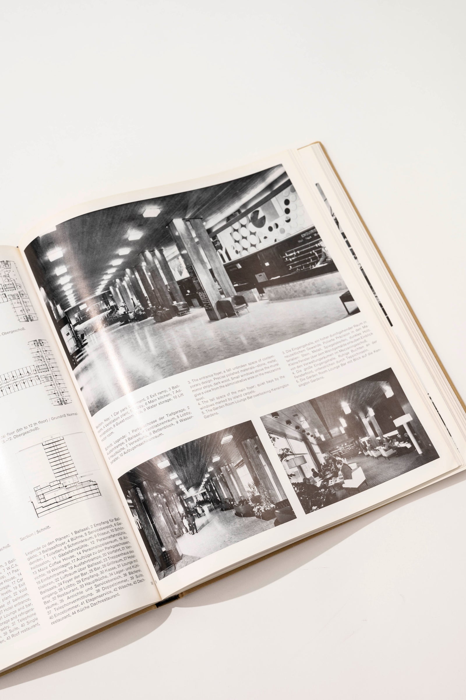 Hotels, An International Survey — Weisskamp, 1968 Interiors Book — side angle
