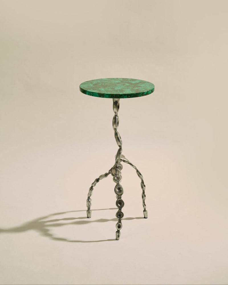 Aetheris Table by LMNOH | The Oblist — green marble top, modern design