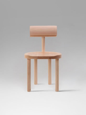 UNA Chair by Estudio Persona — top view of natural wood seat