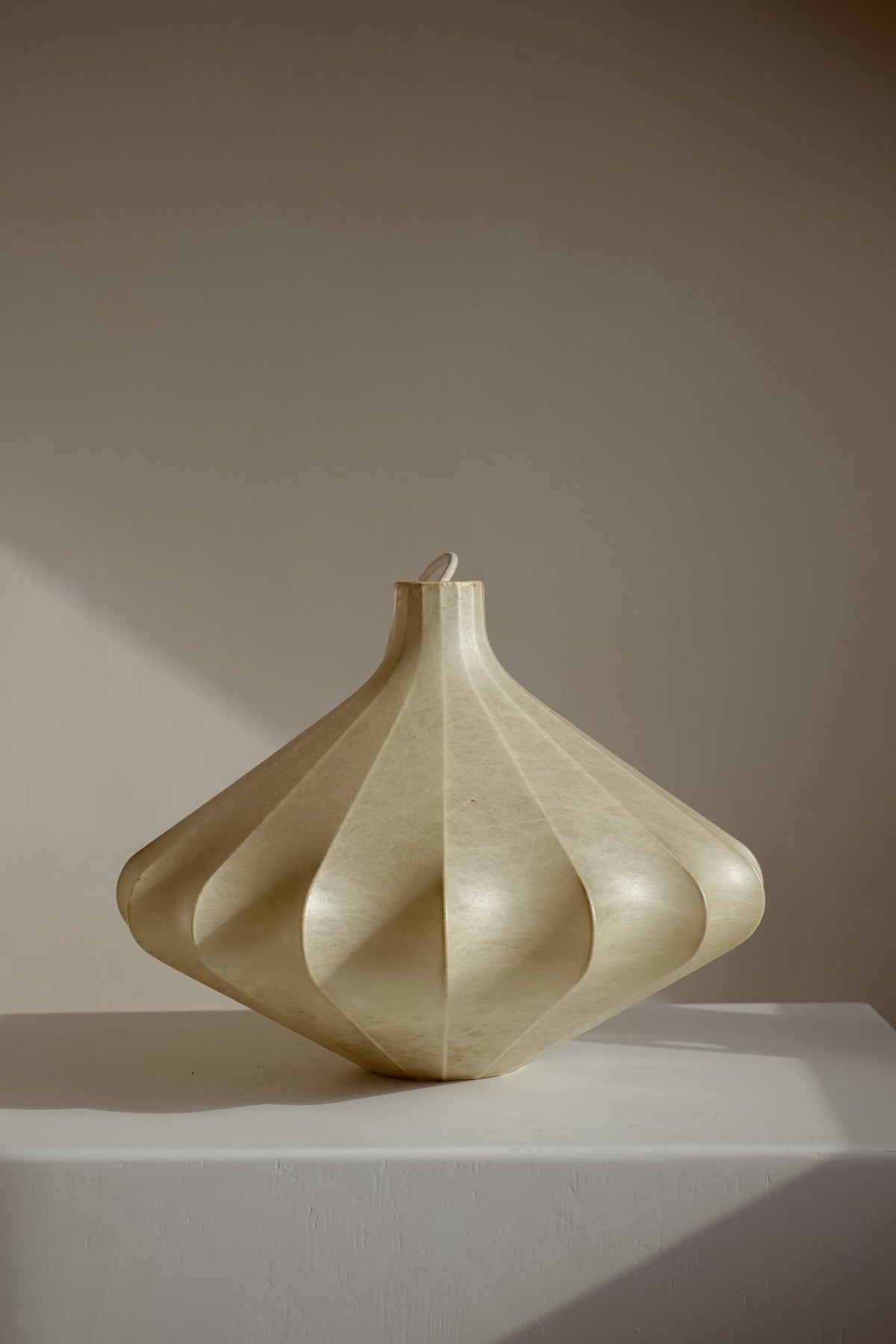 1960s Cocoon Pendant Lamp by Friedel Wauer for Goldkant by septembre studios | The Oblist