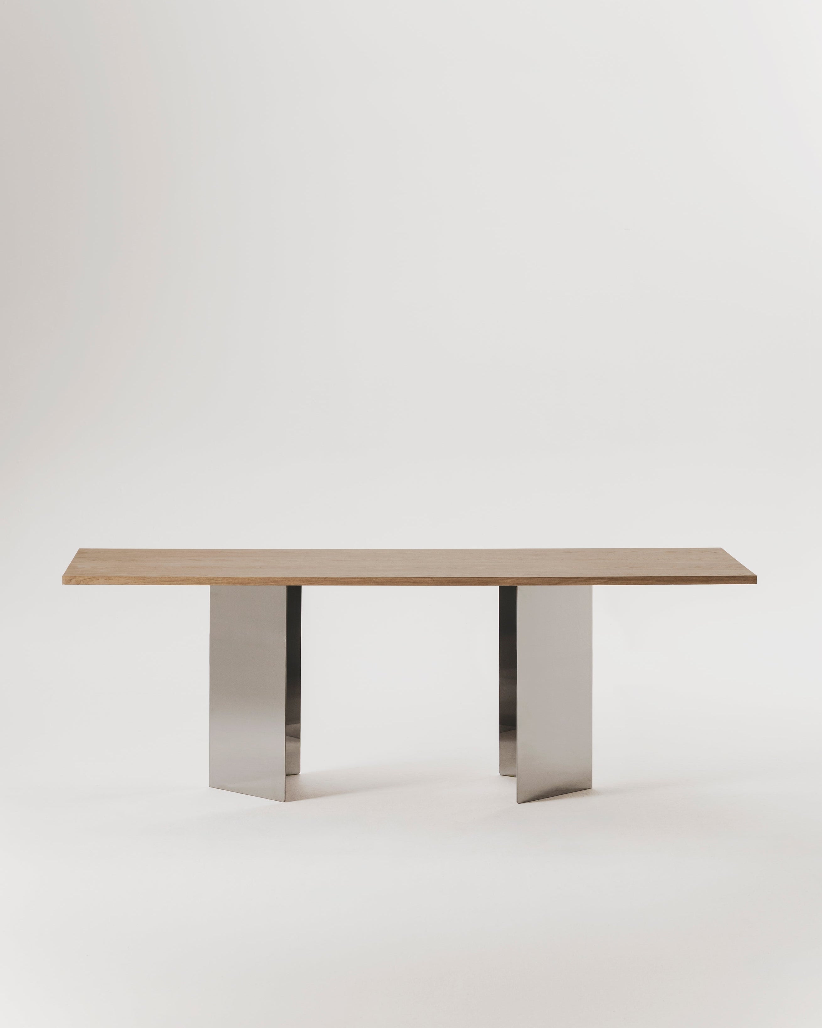 Ander dining table by MarlotBaus | The Oblist — wood top, metal legs