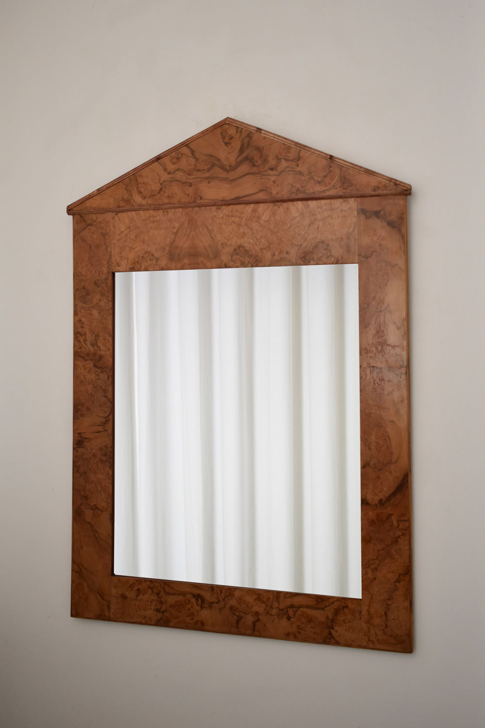 Italian pedestal mirror, 1970s — side angle