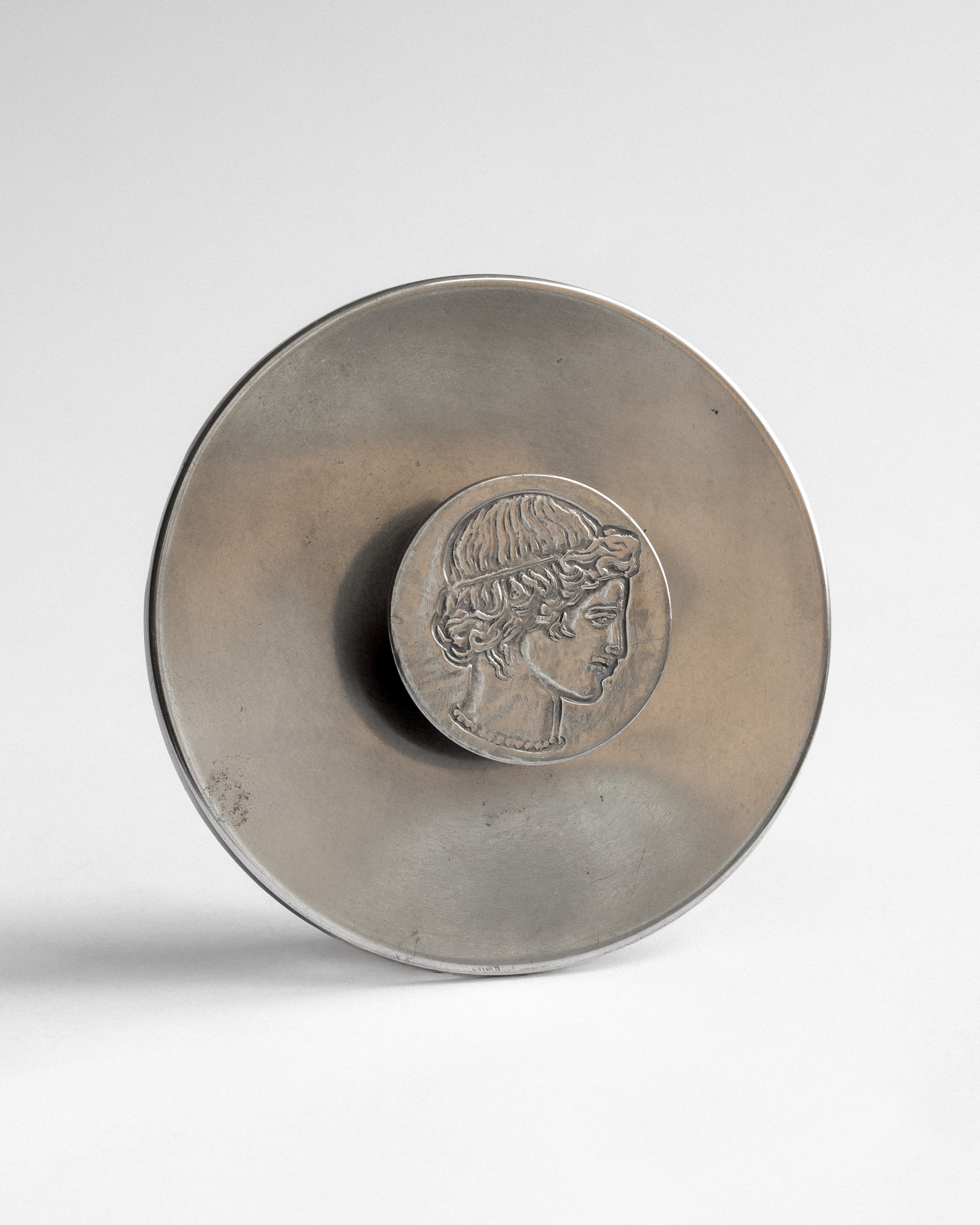 Art Deco Pewter Box by Oscar Antonsson, 1930s, Sweden — detail view