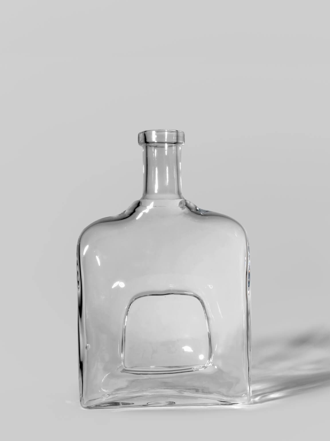 Erik Höglund Art Glass Bottle, For Kosta Boda, 1960s — close-up