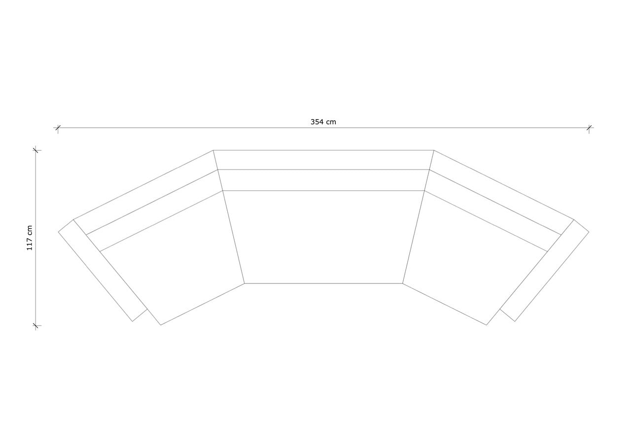 FORSEN SOFA, FOUR SEATER — detail view