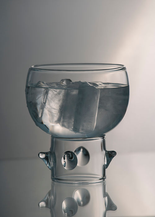 Arsenico 1 x water glass by StudioNotte | The Oblist — clear glass, modern design