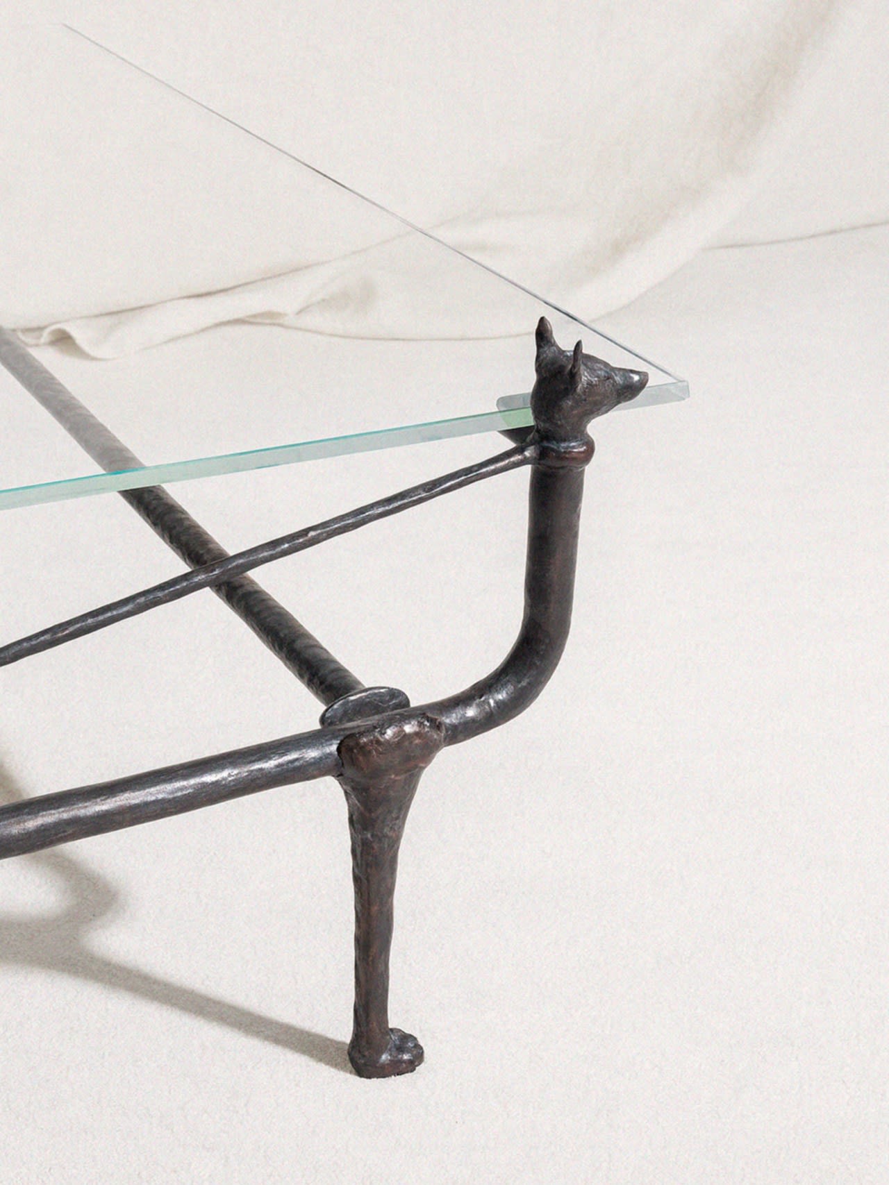 Loyal Bronze Dog Coffee Table