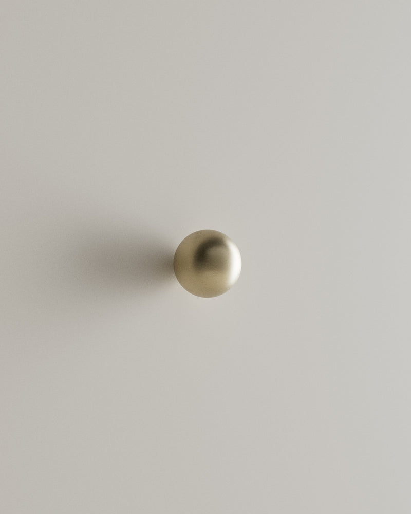 CERCLE Cabinet Knob Medium by Maha Alavi | The Oblist — brushed brass finish