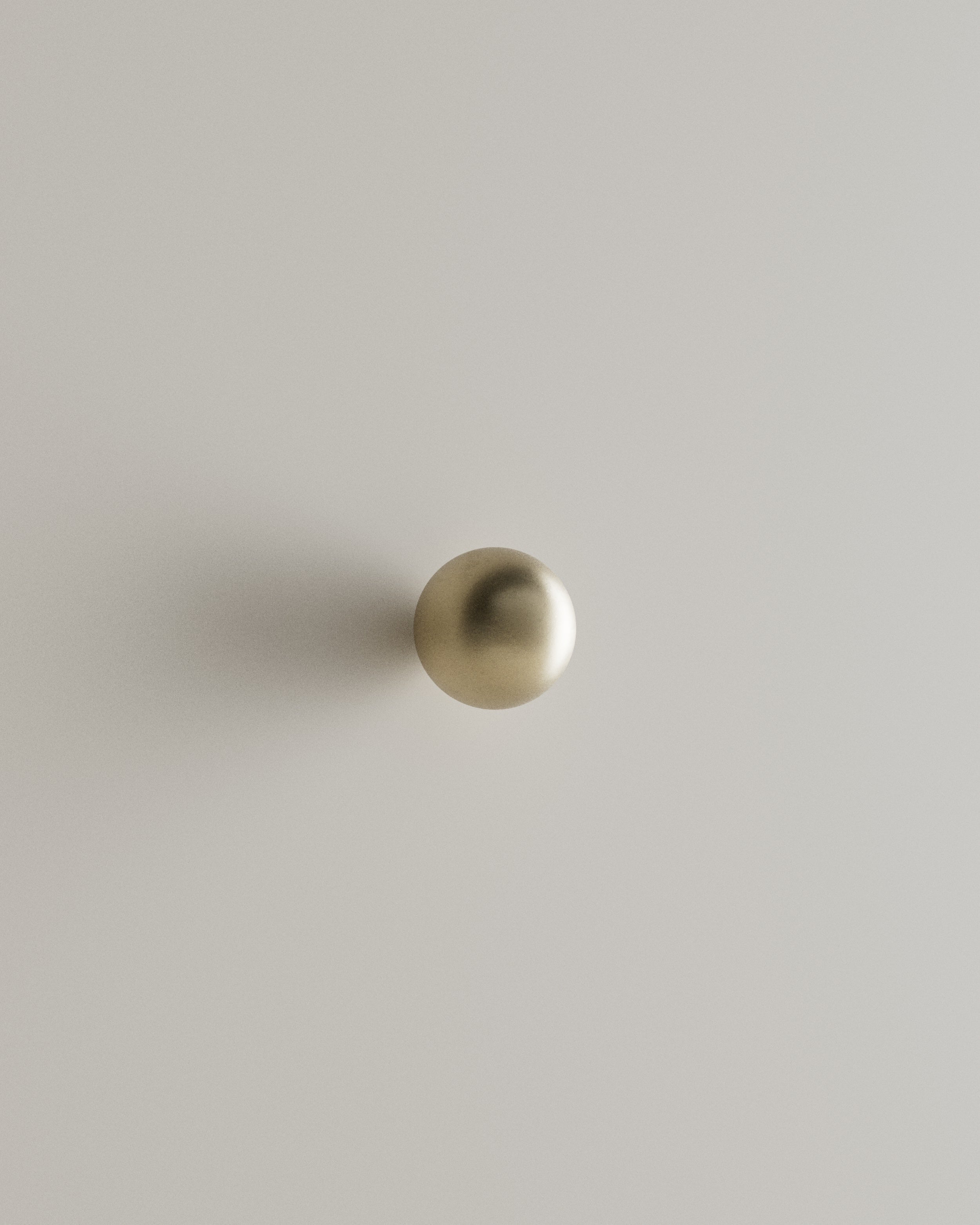 CERCLE Cabinet Knob Medium by Maha Alavi | The Oblist — brushed brass finish