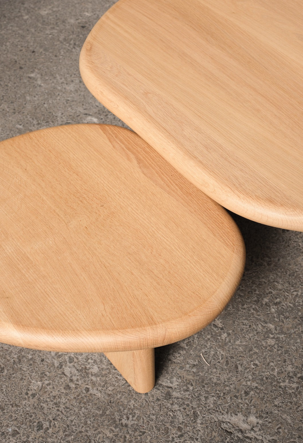 Coffee Table - Ed. Color Natural - Oak — top view showing smooth oak surface